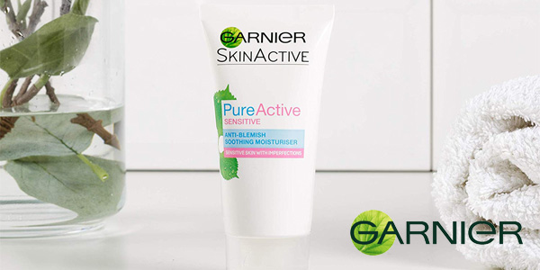 Crema hidratante facial Garnier Skin Active Crema Pure Sensitive de 50 ml barata en Amazon