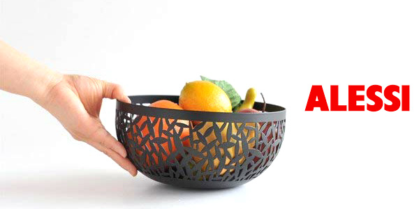 Frutero Alessi Cactus! Acero inoxidable cromado negro chollo en Amazon