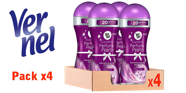 Pack x4 Potenciadores fragancia Vernel Suprême Perfume Pearls Magic Affair barato en Amazon