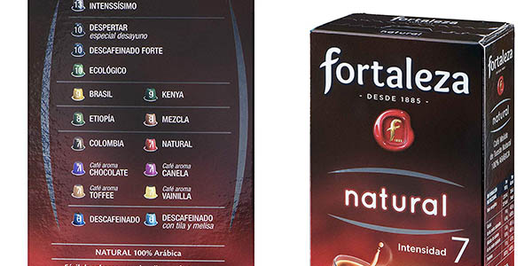 pack ahorro cápsulas de café Fortaleza Natural