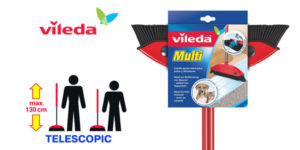 Set Cepillo de goma Vileda Multi + palo telescópico ajustable barato en Amazon