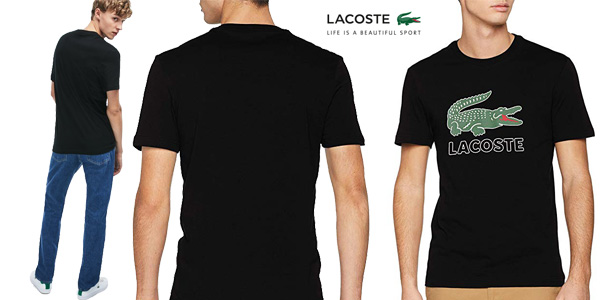 Camiseta de manga corta Lacoste Th6386 para hombre chollo en Amazon