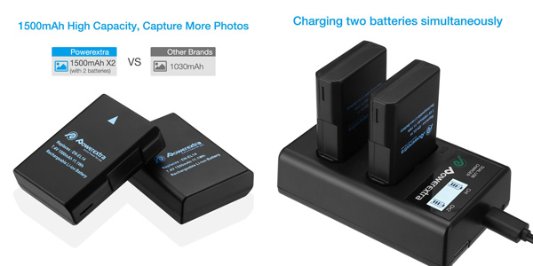 Powerextra Batería Nikon EN EL14 y EN-EL14a de Repuesto con Cargador Inteligente chollo en Amazon