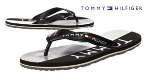 Chanclas Tommy Hilfiger Hilfiger Print Beach Sandal para hombre baratas en Amazon