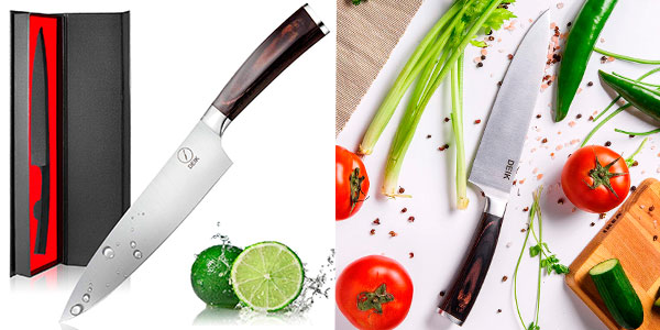 Chollo Cuchillo de cocina Deik Chef de 20 cm de acero inoxidable
