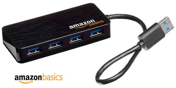 Chollo Hub AmazonBasics USB 3.0 de 4 puertos 