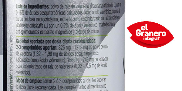 Envase 75 Comprimidos de VALERIANA PLUS de 645 mg/ud chollo en Amazon