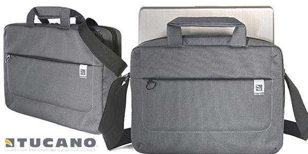Maletín Tucano BS Loop 15,6" gris barato en Amazon