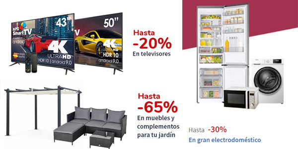 Ofertas semana Internet Carrefour Online con televisores y electrodomÃ©sticos baratos