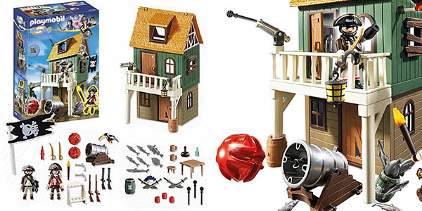 Playmobil casa barco camuflado piratas chollo