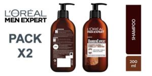 Set 2x L'Oréal Paris Men Expert Barber Club Champú 3 en 1 para barba, cabello y rostro barato en Amazon