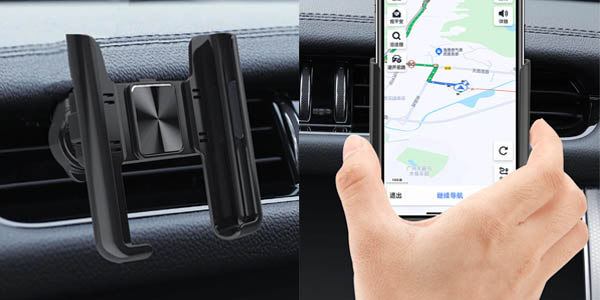 Soporte universal de smartphone para coche con rotación 360º