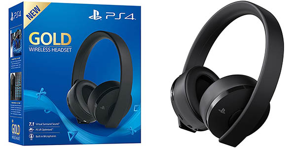 Auriculares Sony Gold Wireless Headset para PS4