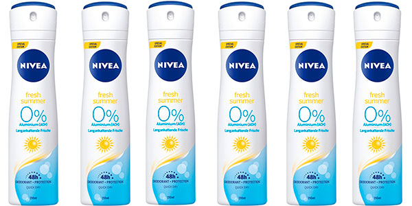 Pack de desodorante Nivea Fresh Summer para mujer