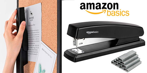 Chollo Pack de 16 Grapadoras AmazonBasics con 1.000 grapas