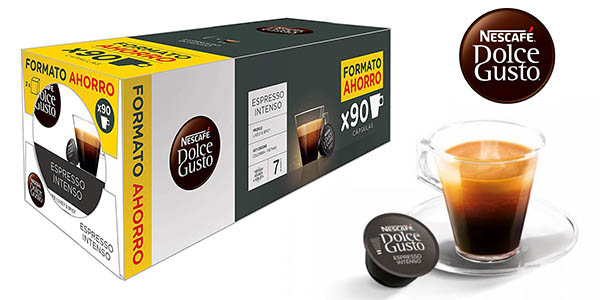 ▷ Chollo Pack x90 de Nescafé Dolce Gusto Intenso sólo 20,99€ ¡A 0,23€ cada una!