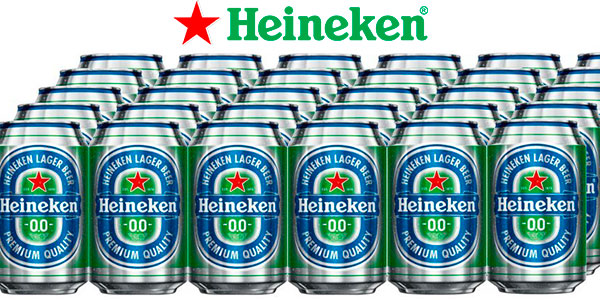 Latas de cerveza Heineken 0,0 sin alcohol baratas