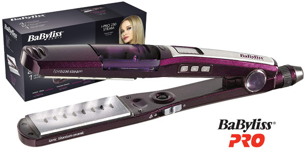Plancha de pelo de vapor BaByliss iPro 230 Steam barata en Amazon