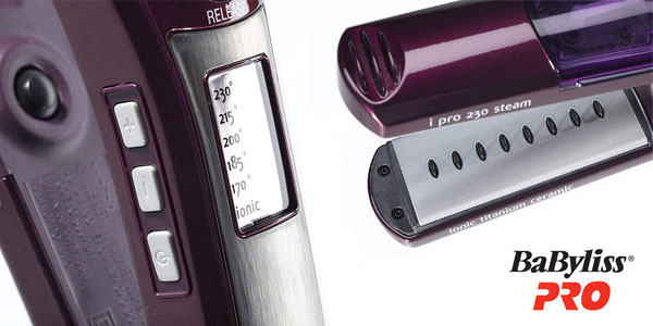 Plancha de pelo de vapor BaByliss iPro 230 Steam chollo en Amazon
