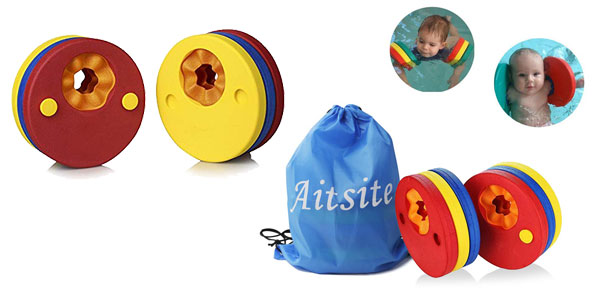 Set x6 Manguitos de Natación para niños en forma de discos de espuma baratos en Amazon