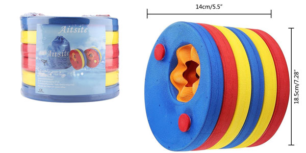 Set x6 Manguitos de Natación para niños en forma de discos de espuma chollo en Amazon