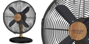 Ventilador de sobremesa Cecotec ForceSilence 560 WoodDesk de 45W chollo en Amazon