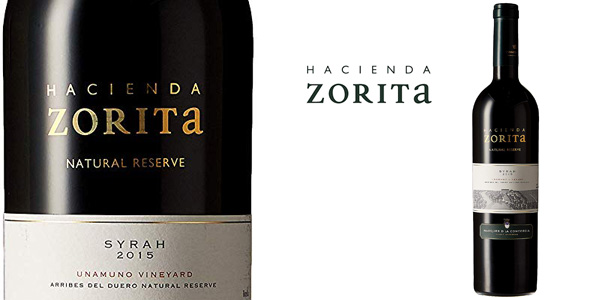 Botella Vino Tinto Hacienda Zorita Natural Reserve Syrah de 750 ml barato en Amazon