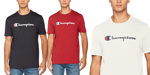 Camiseta manga corta Champion Crewneck T-Shirt para hombre barata en Amazon