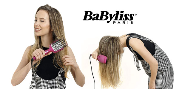 Cepillo alisador cerámico BaByliss Liss Brush 3D HSB100E chollo en Amazon