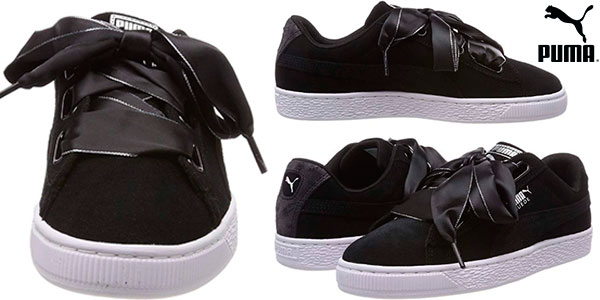 puma suede negras mujer