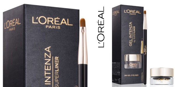 Delineador en gel con pincel L'Oréal Paris Superliner Gel Intenza color negro barato en Amazon