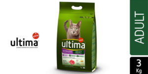 Ultima Esterilizado Adult con buey de 3 kg para gatos adultos barato en Amazon