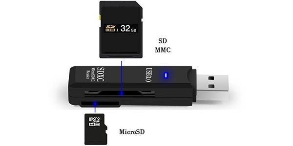 Lector de tarjetas SD y Micro SD Easy-Link USB 3.0 barato