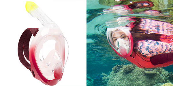 Máscara de snorkel Easybreath 540 antivaho con válvula acústica