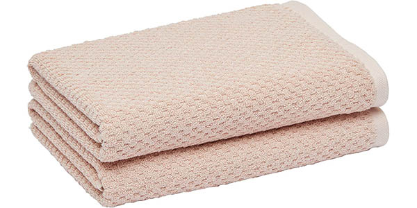 Juego de 2 toallas de baño Amazon Basics resistentes a olores