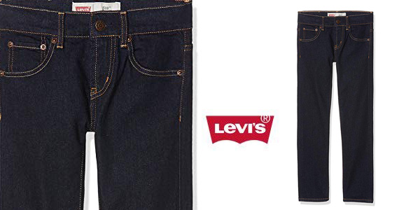 Pantalones vaqueros Levi's Jean 510 Skinny para niño baratos en Amazon