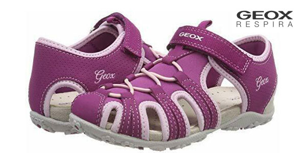 Sandalias de puntera cerrada Geox Jr Sandal Roxanne B para niña baratas en Amazon