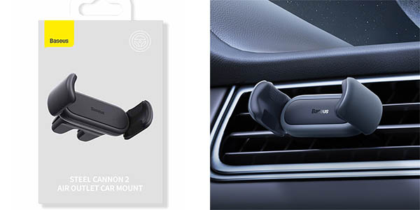 Soporte Baseus de smartphone para la rejilla del ventilación del coche