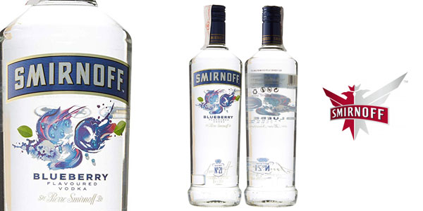 Vodka Smirnoff Blueberry Twist de 1000 ml barato en Amazon