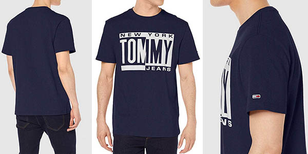 camiseta casual Tommy Jeans TJM Box Logo tee oferta