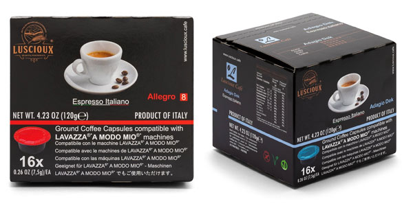 Cápsulas de café Luscioux compatibles con Lavazza A Modo Mio baratas en Amazon