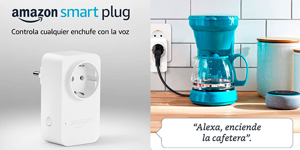 Chollo Enchufe inteligente Amazon Smart Plug con Wi-Fi compatible con Alexa 