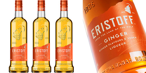 Pack de vodka Eristoff Ginger en oferta