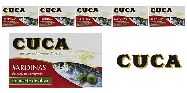 Pack x5 Sardinillas Cuca en aceite de oliva de 90 g