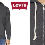 Levi's Original Zip Up charcoal sudadera chollo