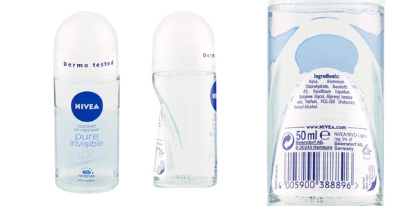 Pack x6 desodorante NIVEA Pure Invisible en oferta en Amazon