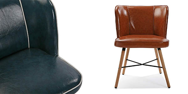 silla de polipiel de diseño contemporáneo oferta