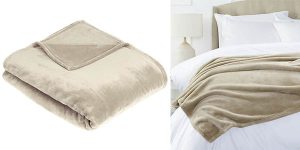 Amazon Basics manta suave terciopelo chollo