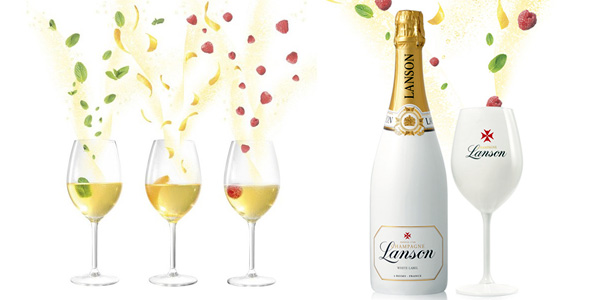 Botella Champagne Lanson White Label de 750 ml de 75 cl chollo en Amazon