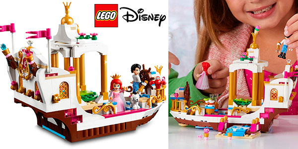 Set Barco Real de Ceremonias de Ariel de LEGO Princesas Disney con 2 minifiguras en oferta